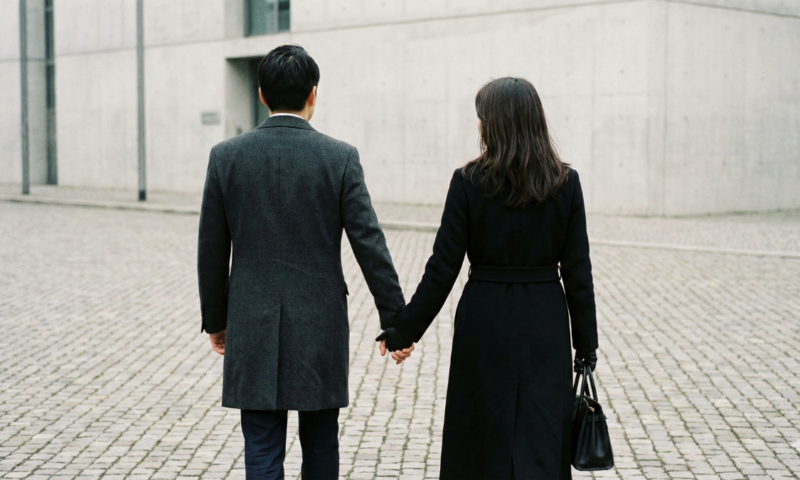 カップル後姿